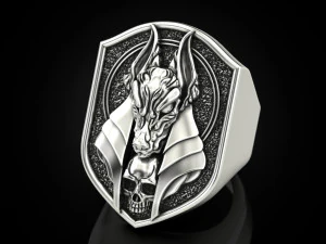 Anubis ring 3D Print Model