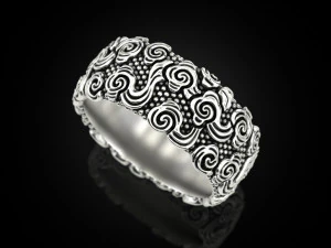 雲の煙の輪 3Dプリントモデル