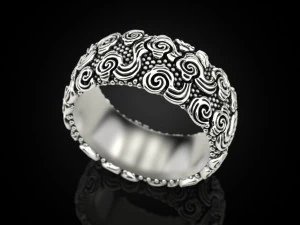 Clouds smoke ring 3D Print Model