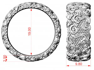 Clouds smoke ring 3D Print Model