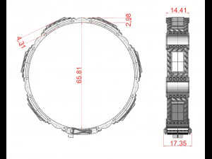 Bracelet 01032021 3D Print Model