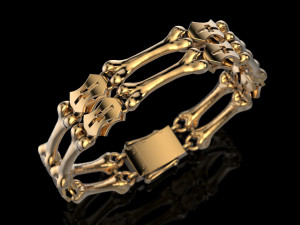 Bracelet Bones Modello di stampa 3D