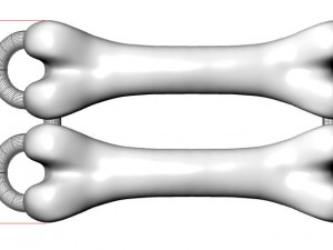 Bracelet Bones Modello di stampa 3D