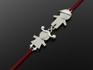 Bracelet charm for mom Boy and Girl Modello di stampa 3D