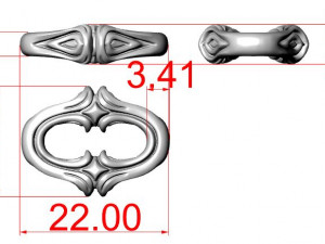Bracelet for a real biker 2 Modello di stampa 3D