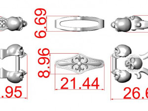 Bracelet for a real biker 3 Modèles 3D en vedette