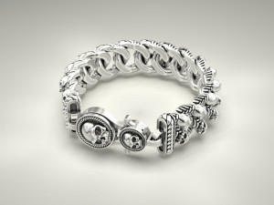 Bracelet for a real biker 4 3Dプリントモデル