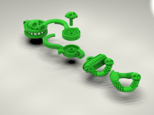 Bracelet for a real biker 4 3Dプリントモデル