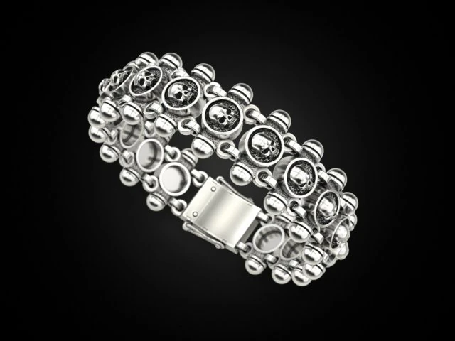 Bracelet for a real biker 5 3D Print Model .c4d .max .obj .3ds .fbx .stl .blend 