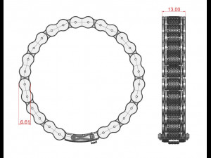 Bracelet for a real biker 6 3D Принт Модель
