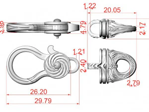 Bracelet for a real biker 7 3D Print Model