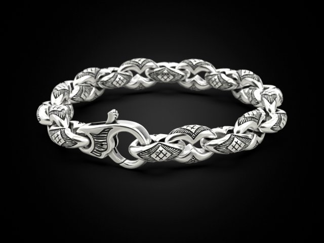 Bracelet for a real biker 8 Modello di stampa 3D .c4d .max .obj .3ds .fbx .stl .blend 