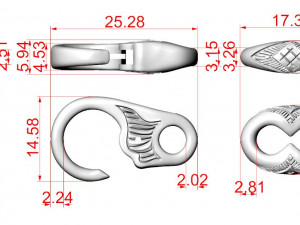 Bracelet for a real biker 8 Modello di stampa 3D