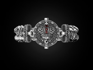 Bracelet for a real biker King skull 3D-Druckmodell
