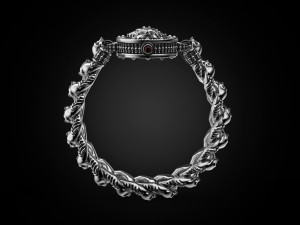 Bracelet for a real biker King skull 3D-Druckmodell