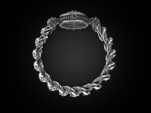 Bracelet for a real biker King skull 3D-Druckmodell
