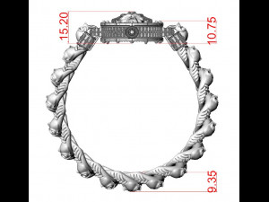 Bracelet for a real biker King skull 3D-Druckmodell