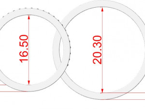 Wedding rings Wolf tracks Modèles 3D en vedette