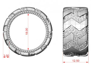 Wheel Ring 3D Print Model