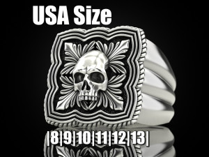 Skull Ring 151223 3D प्रिंट मॉडल
