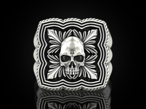 Skull Ring 151223 3D 打印模型