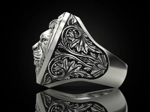 Royal Lion ring 3D Print Model