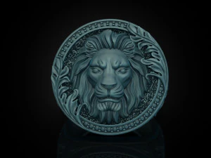 Royal Lion ring 3D Print Model
