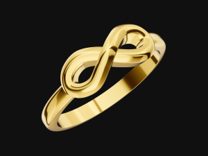 Simple infinity ring 3D Print Model