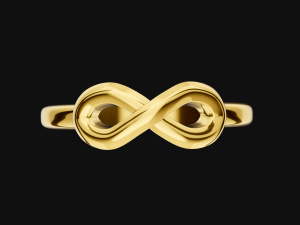 Simple infinity ring 3D Print Model