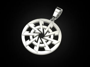 Pendant Wolf hook 3D Print Model