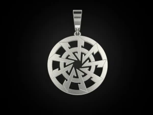 Pendant Wolf hook 3D Print Model