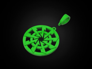 Pendant Wolf hook 3D Print Model