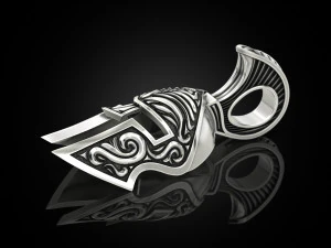 Patterned Roman helmet pendant 3D Print Model