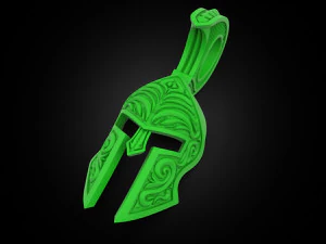 Patterned Roman helmet pendant 3D Print Model