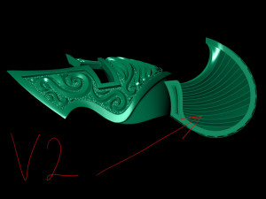 Patterned Roman helmet pendant Modelo de Impressão 3D