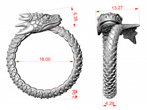 Ring A Dragon 3D 打印模型