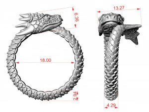 Ring A Dragon 3D Print Model