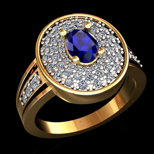 Ladies Rings 3D Принт Модель .c4d .max .obj .3ds .fbx .stl .blend 