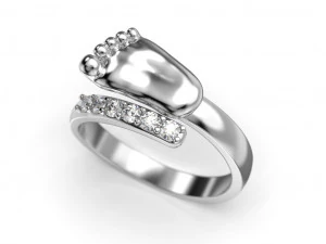 Baby foot ring 3D Print Model