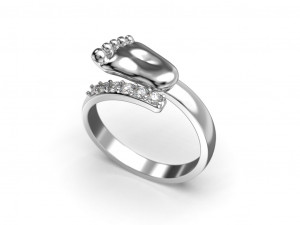 Baby foot ring 3D Принт Модель