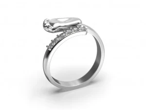 Baby foot ring 3D Print Model