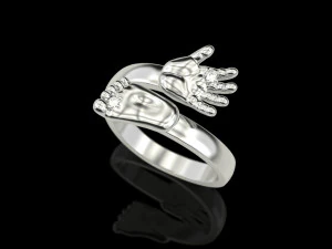 Baby hand foot ring 3D Print Model