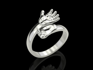 Baby hand foot ring Modello di stampa 3D