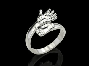 Baby hand foot ring 3D Print Model