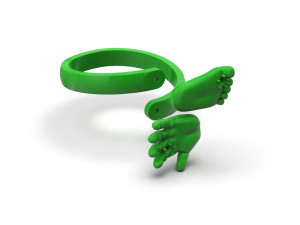Baby hand foot ring Modello di stampa 3D