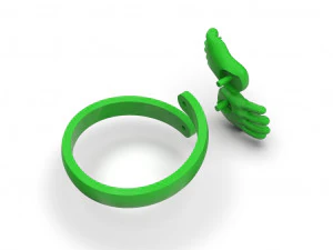 Baby hand foot ring 3D Print Model