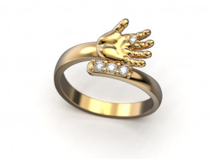 Baby hand ring Modelo de Impressão 3D