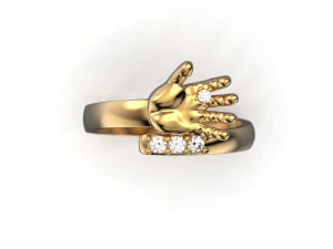 Baby hand ring 3D Print Model