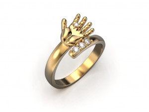 Baby hand ring 3Dプリントモデル