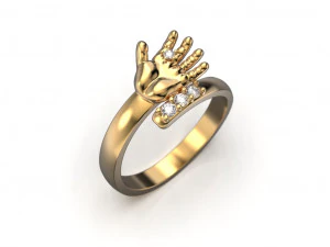 Baby hand ring 3D Print Model
